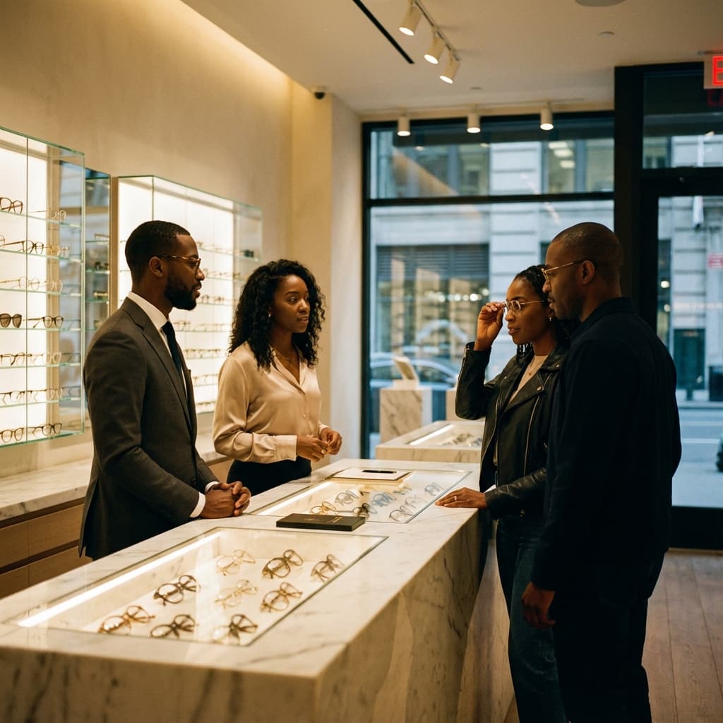 Modern Optical Shop Interior