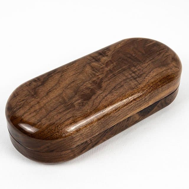 Artisan Walnut Case (Storage) - angle view 2 - St Mary Optical Kenya