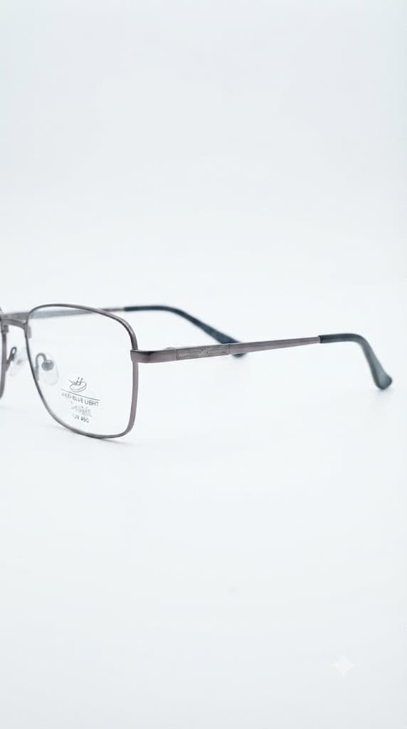 Gunmetal Square Metal Optical (Men's Optical) - angle view 2 - St Mary Optical Kenya