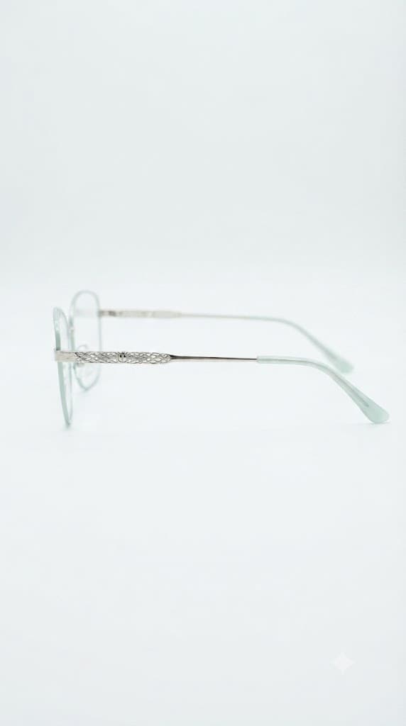 Mint Green Geometric Optical (Unisex Optical) - angle view 2 - St Mary Optical Kenya