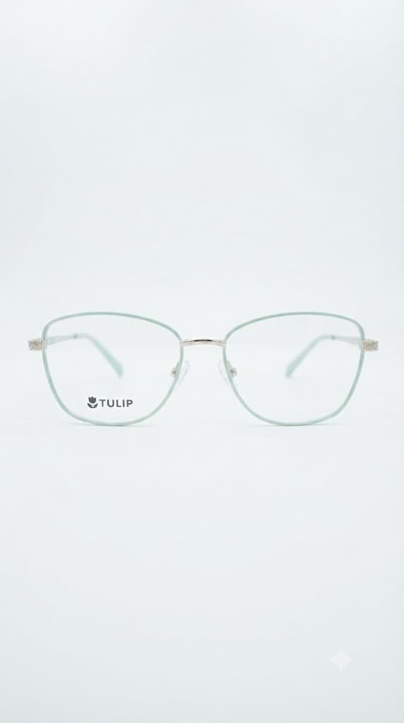Mint Green Geometric Optical (Unisex Optical) - angle view 3 - St Mary Optical Kenya