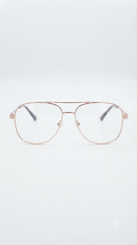 Rose Gold Aviator Optical (Unisex Optical) - angle view 3 - St Mary Optical Kenya
