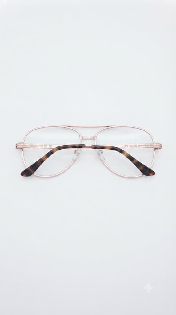 Rose Gold Aviator Optical (Unisex Optical) - angle view 4 - St Mary Optical Kenya